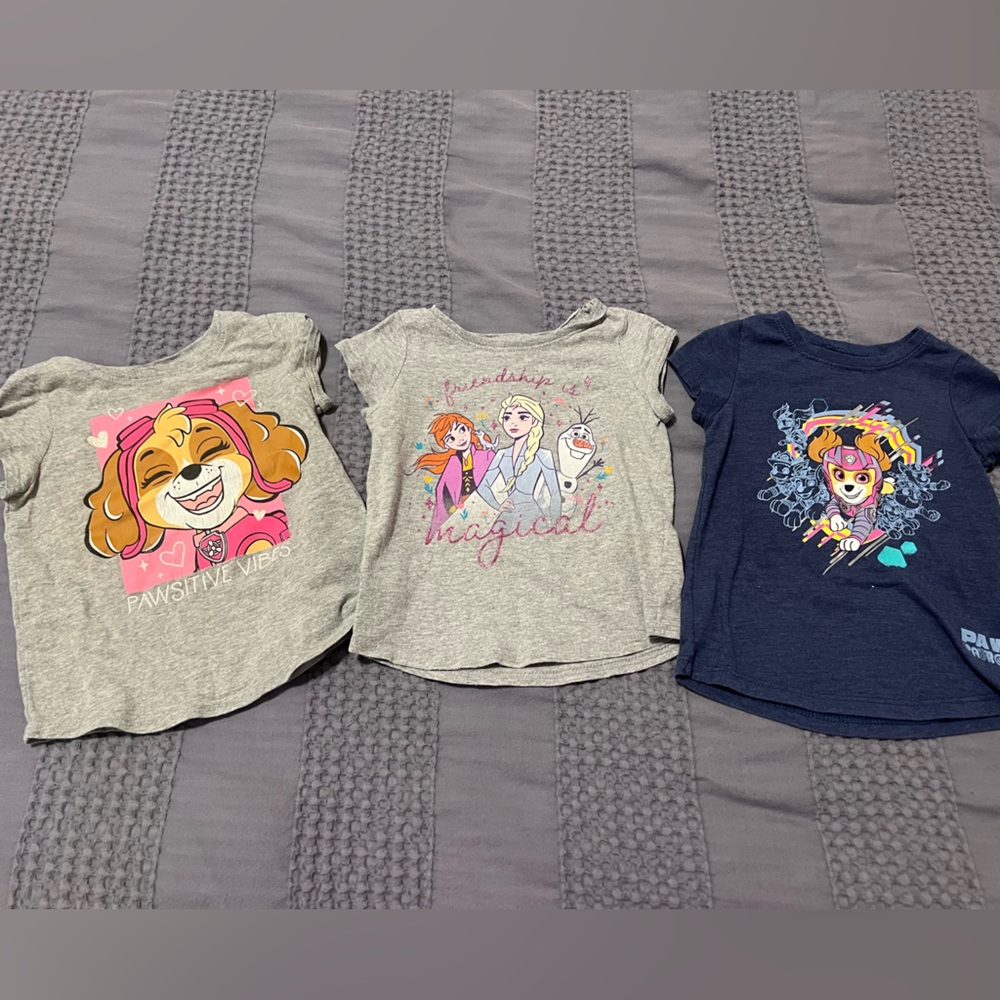 Bundle of 3 Toddler Girl Character Tees